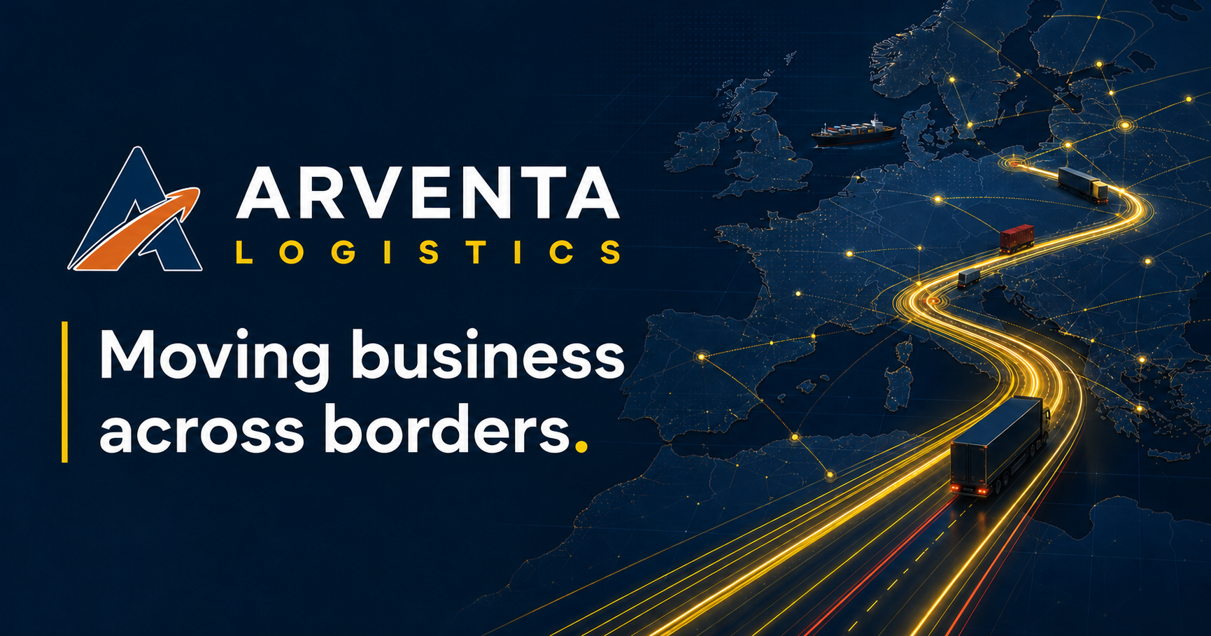 Arventa Logistics European transport network — Moving business across borders